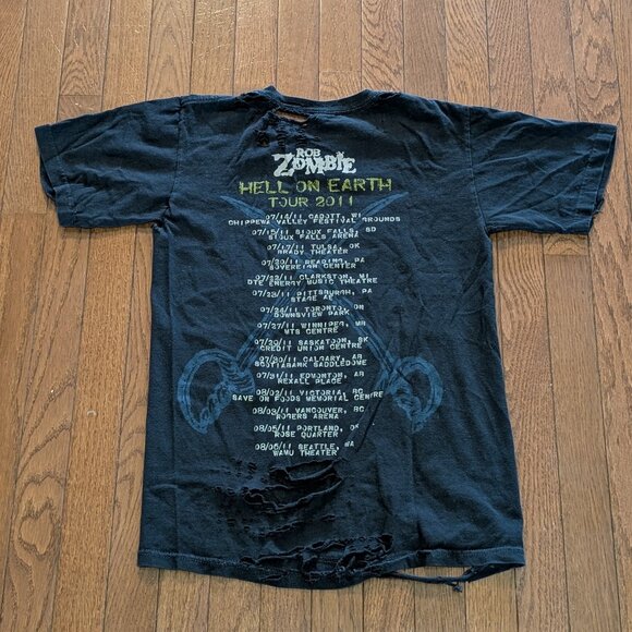 2011 Rob Zombie Thrashed Hell On Earth Tour T-Shirt - Size S - Picture 5 of 7
